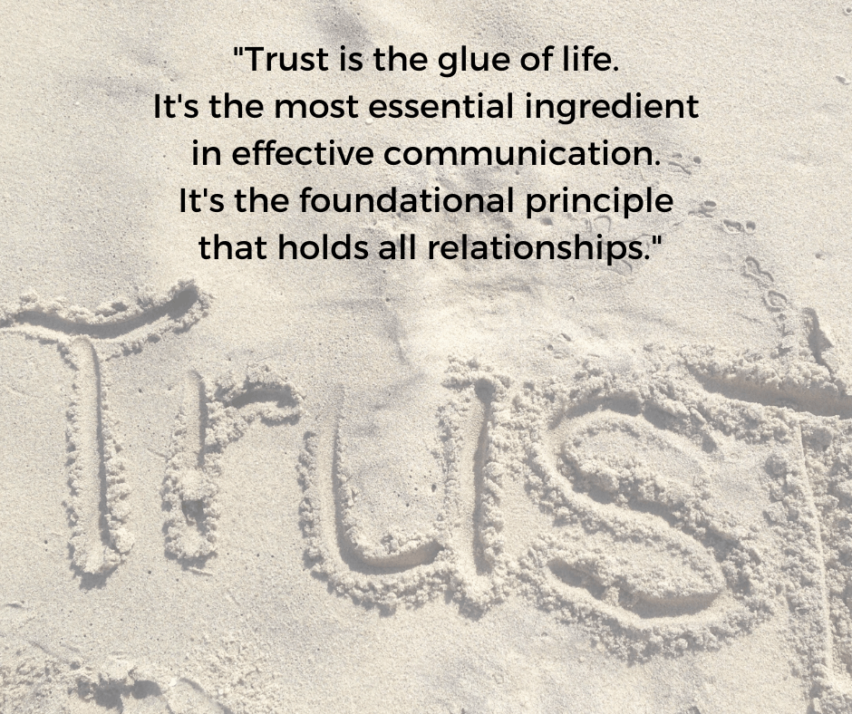 Quote from Stephen Covey on Trust